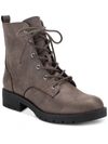 Sun + Stone Frankiee Womens Lace-up Zipper Ankle Boots In Grey