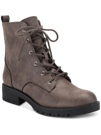 Sun + Stone Frankiee Womens Lace-up Zipper Ankle Boots In Multi
