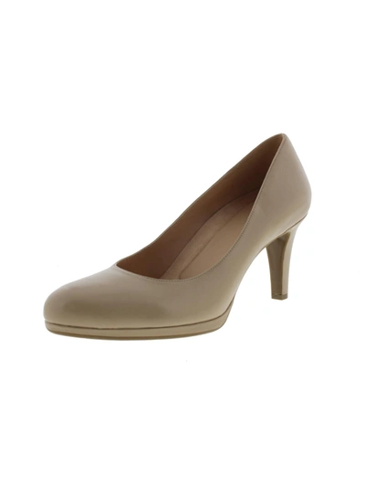 Naturalizer Michelle Womens Padded Insole Slip On Pumps In Beige