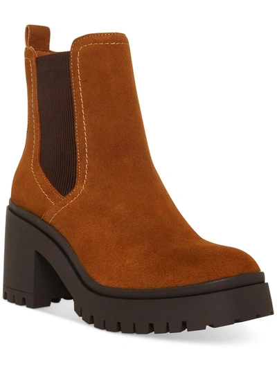 Aqua College Raine Faux Leather Round Toe Ankle Boots In Multi