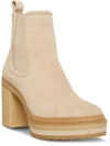 Steve Madden Lexa Womens Suede Chelsea Booties In Beige