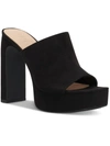 Inc Rali Womens Open Toe Slip On Platform Sandals In Black
