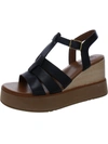 NATURALIZER BARRETT WOMENS LEATHER STRAPPY WEDGE SANDALS
