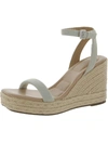 Adam Tucker Whitley 12 Womens Denim Woven Espadrilles In White