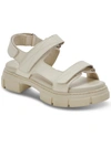Aqua College Hux Womens Casual Open Toe Platform Sandals In White