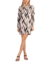 Trina Turk Gina Dress In Black In Grey