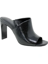 Charles By Charles David Reveal Womens Faux Leather Peep-toe Block Heel In Black