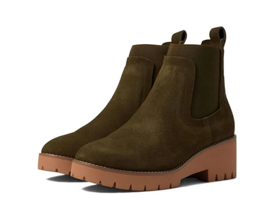 Blondo Dyme Boot In Olive Suede In Green