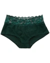 Cosabella Never Say Never Peachie Hotpant In Green