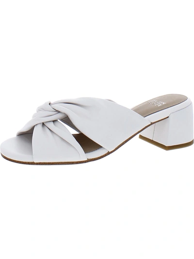 Eileen Fisher Vow Womens Leather Slip On Heels In White