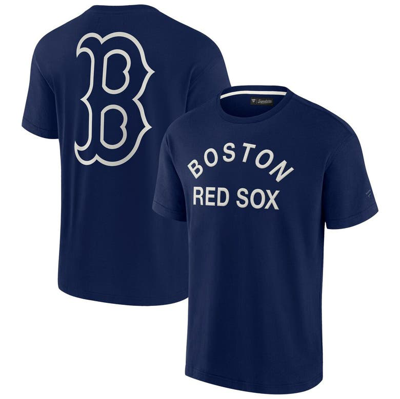 Fanatics Signature Men's And Women's  Navy Boston Red Sox Super Soft Short Sleeve T-shirt