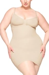 Skims Seamless Sculpt Thong Bodysuit In Sand
