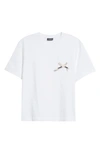 Jacquemus Le Tshirt Noeud Cotton Jersey T-shirt In White