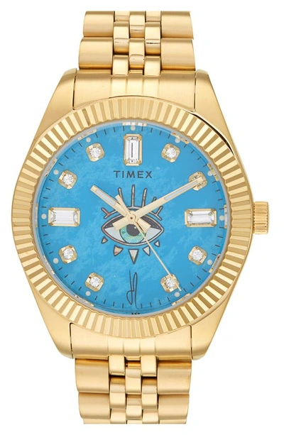 Timex X Jacquie Aiche Bracelet Watch, 36mm In Goldone
