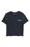 Zella Kids' Bar Code Graphic T-shirt In Navy Eclipse Fearless