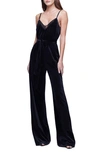 L Agence Emmett Cowl Neck Wide-leg Jumpsuit In Black