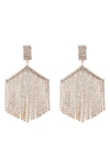 Tasha Crystal Fringe Drop Earrings In Gold
