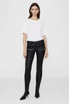 Anine Bing Remy Leather Skinny Trousers In Black