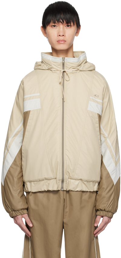 Commission Beige Padded Jacket In Sand