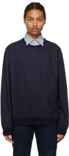 NANAMICA NAVY CREWNECK SWEATER