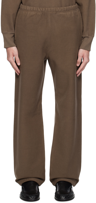 Auralee Brown Super Milled Sweatpants In 24589362 Brown