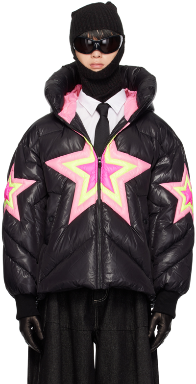 Chen Peng Black Rising Star Down Jacket In Cpc448