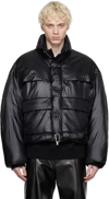 WOOYOUNGMI BLACK BELTED DOWN JACKET