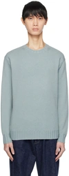 AURALEE BLUE WASHED SWEATER