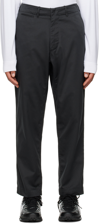 Nanamica Navy Wide-leg Trousers In H Gray