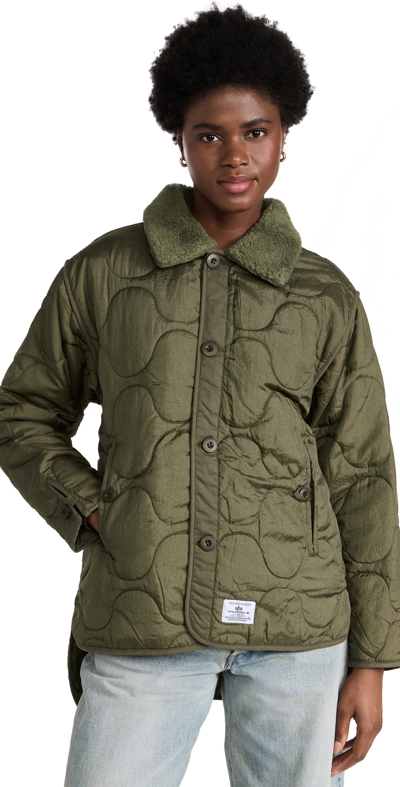 Alpha Industries Liner Jacket In Olive