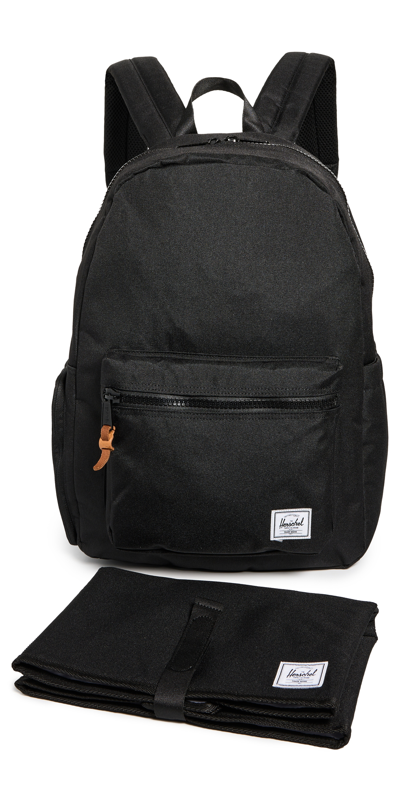 Herschel Supply Co Settlement Backpack Diaper Bag In Black