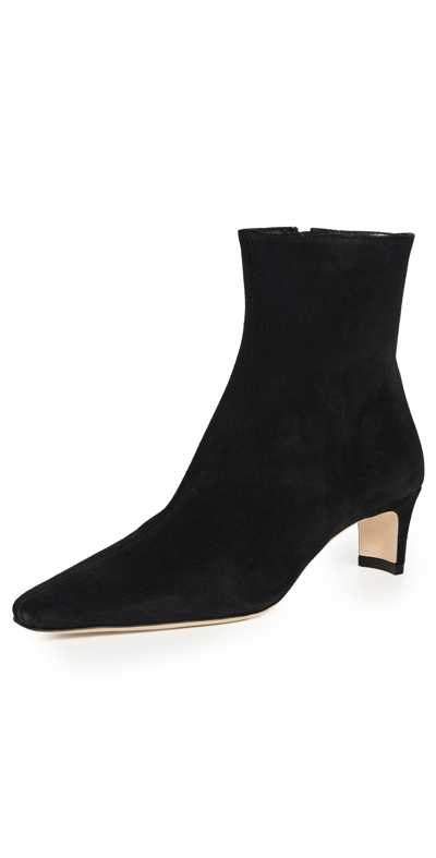 Staud Wally Ankle Boots In Black
