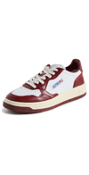 Autry Panelled Low-top Leather Sneakers In Leat/leat Wht/syrah