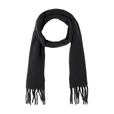 American Vintage Charcoal Melange Hizlaw Scarf In Anthracite_chine