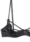 Fleur Du Mal Charlotte Peekaboo Bra In Black