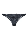 Fleur Du Mal Lily Embroidery Cheeky In Black
