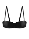 Fleur Du Mal Grommet Balconette Bikini Top In Black