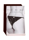 Fleur Du Mal Charlotte Lace Seamless String Cheeky In Tan