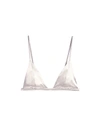 Fleur Du Mal Luxe Triangle Bra In Ivory