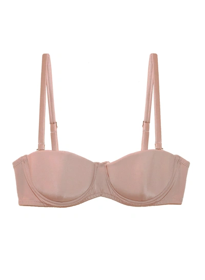 Fleur Du Mal Charlotte Convertible Strapless Bra In Tan