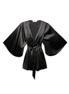 Fleur Du Mal Angel Sleeve Robe In Black