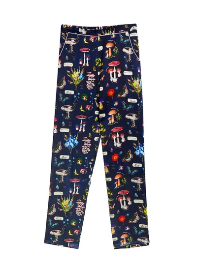 Fleur Du Mal Bedroom To Boardroom Pant In Mushroom Print