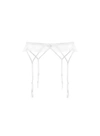 Fleur Du Mal White Gardenia Garter Belt In Ivory