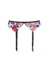 Fleur Du Mal Tuileries Embroidery Garter In Multi