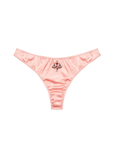 Fleur Du Mal Libra Zodiac Thong