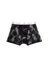 Fleur Du Mal Men's Bouquet Lace Boxer Brief In Black