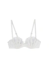 Fleur Du Mal Frankie Lace Boned Balconette Bra In Ivory