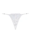 Fleur Du Mal Frankie Lace Thong In Ivory