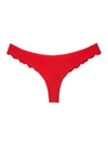 Fleur Du Mal Charlotte Seamless Lace Thong In Rouge