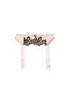 FLEUR DU MAL BOW GUIPURE EMBROIDERY GARTER